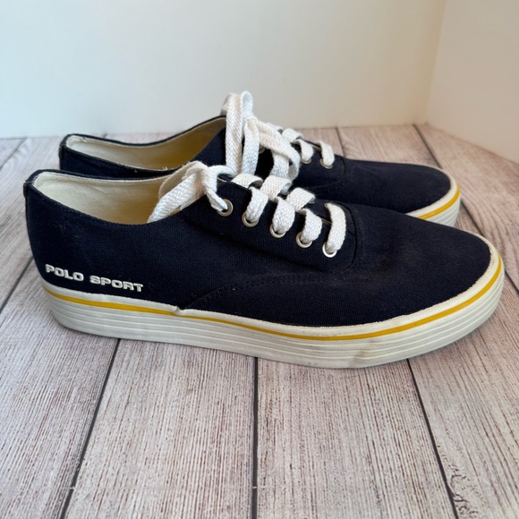 POLO SPORT Ralph Lauren 90’s Canvas Sneakers Shoes 10